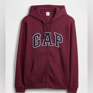 Sz large GAP Burgundy Zip-Up Hoodie